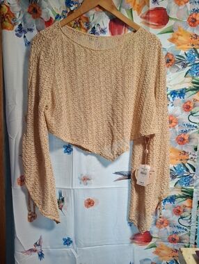 New Buckle Beige Frankie Top Coverup Size Large